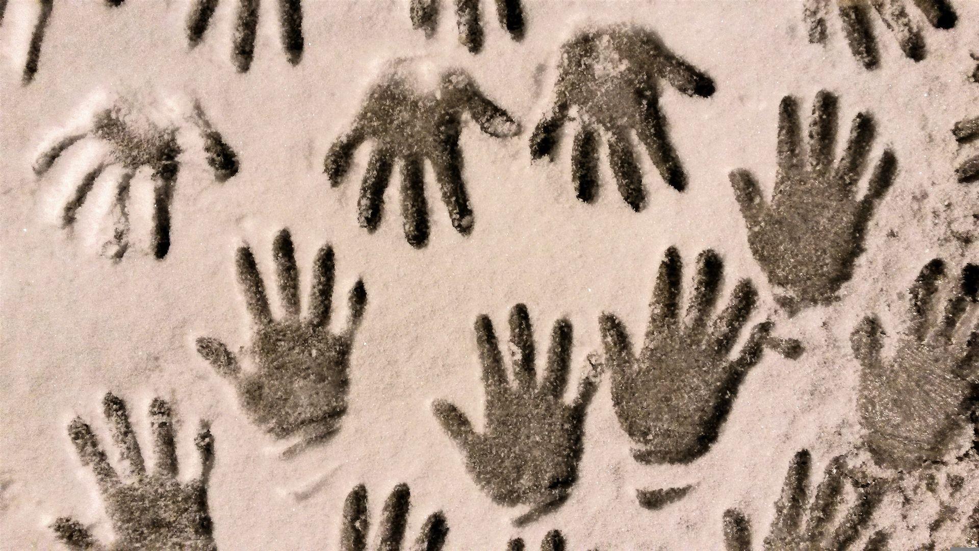 schnee, hände, winter, kinder, jahreszeit, impressum, gestalten, finger, spaß, natur, braun schnee, braun spaß
